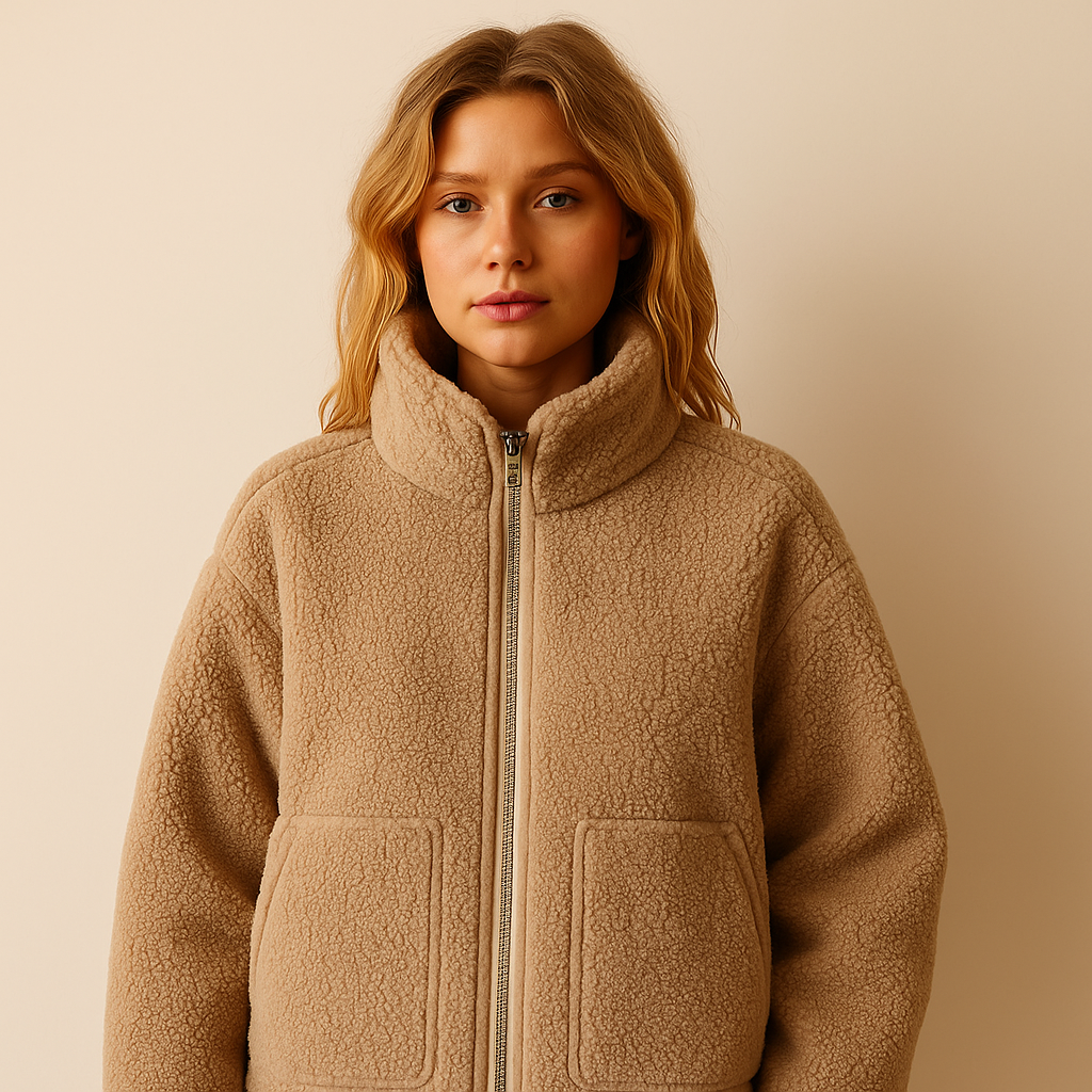 Giacca vintage in pelle scamosciata - Nebbia